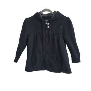 Fox Racing Company Womans Black Zip Front Jacket size‎ Small